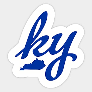 Kentucky ky Ladies Script Sticker